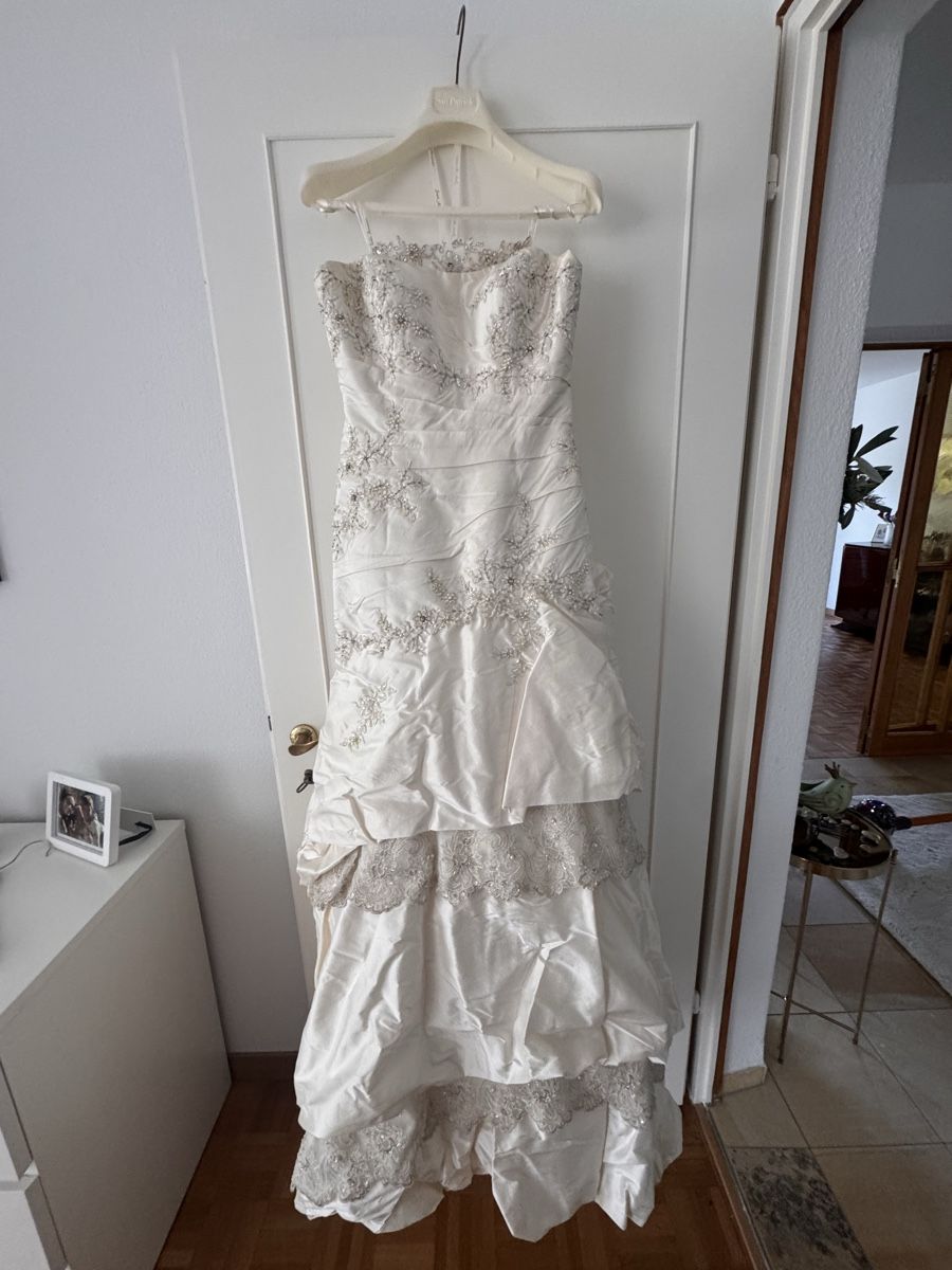 Vestiti: Brautkleid Justin Alexander weiss Grösse 36 – Usato da Kilchberg ZH venduto da Doro85