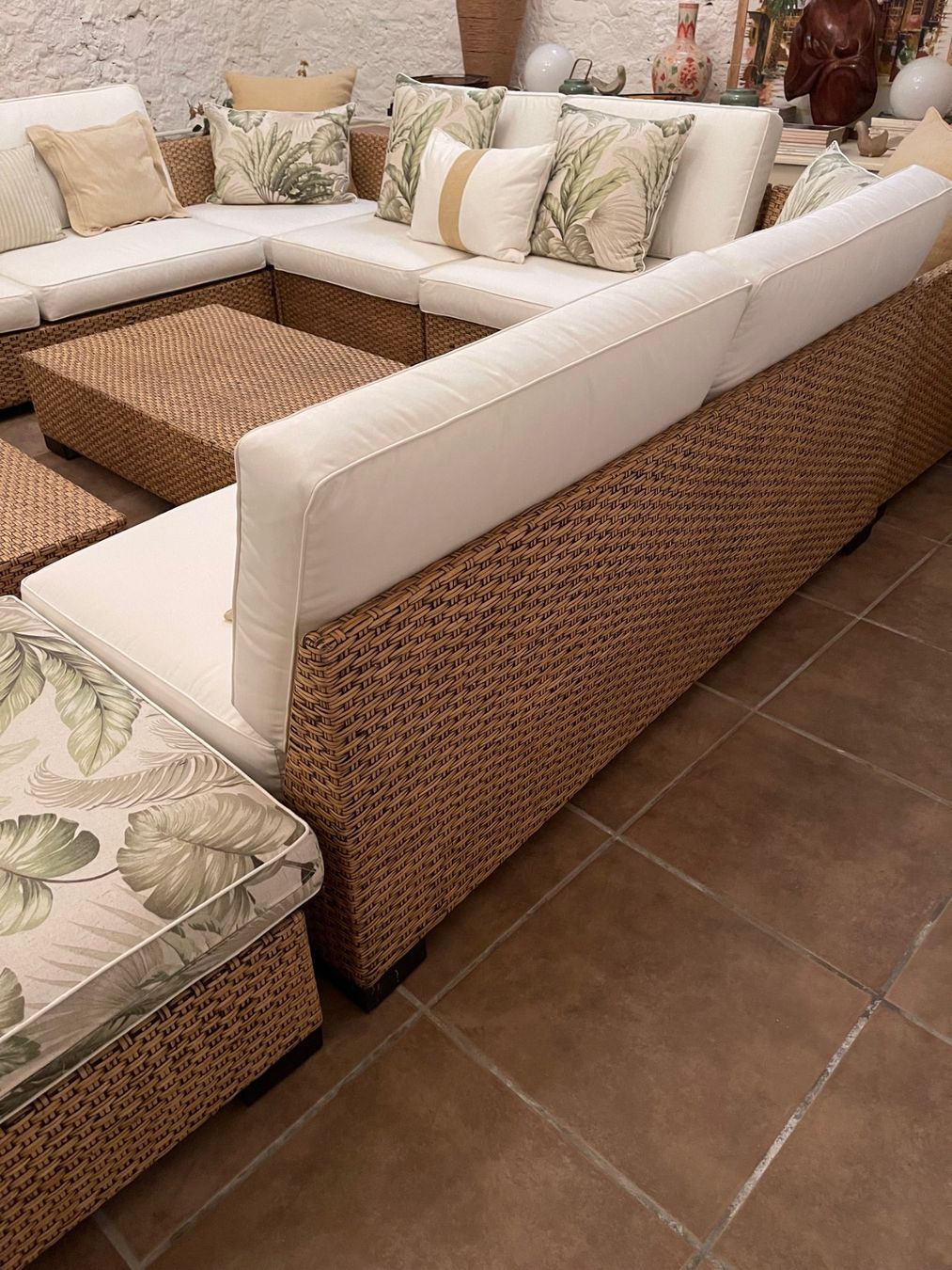 Divani: Set de sofa et modules en rotin naturel – Usato da Aubonne venduto da top_j5lh 4