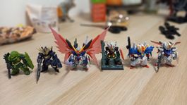 Gundam Converge Mini Figures Strike, Destiny, Banshee, RX-78
