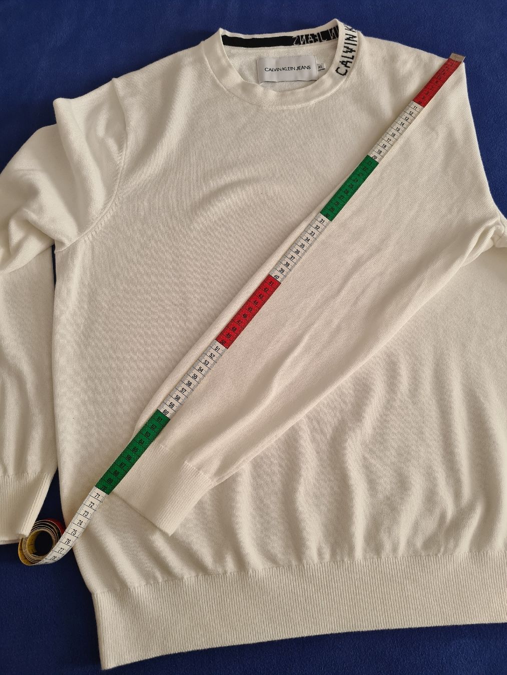 Calvin Klein Maglioni & Felpe: Calvin Klein Jeans Pullover Gr. XL, weisser Herrenpulli Neu – Nuovo e nell'imballaggio originale da Winterthur venduto da Jana1701 7