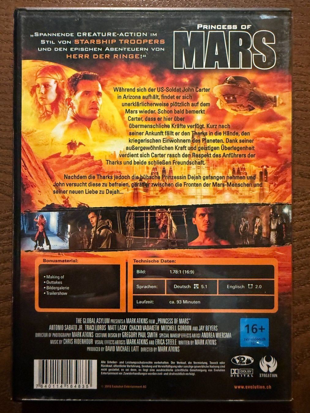 Tutti i DVDs: Princess of Mars – Usato da Zürich venduto da FilmFreunde 1