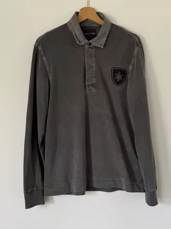 Marc O'Polo Polo Langarm Gr. M Grau 