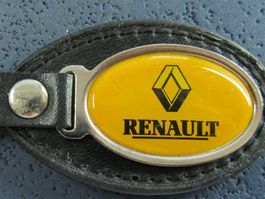 RENAULT AUTO LOGO SCHLÜSSELANHÄNGER LEDRIG