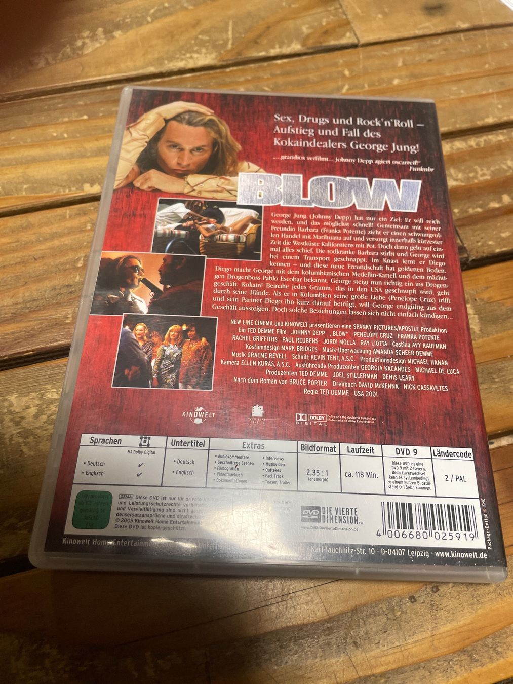 Tutti i DVDs: DVD blow (allemand) – Usato da moudon venduto da faucheur2 1