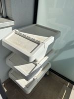 3 Recycling Boxen Stapelbar mit Deckel, weiss
