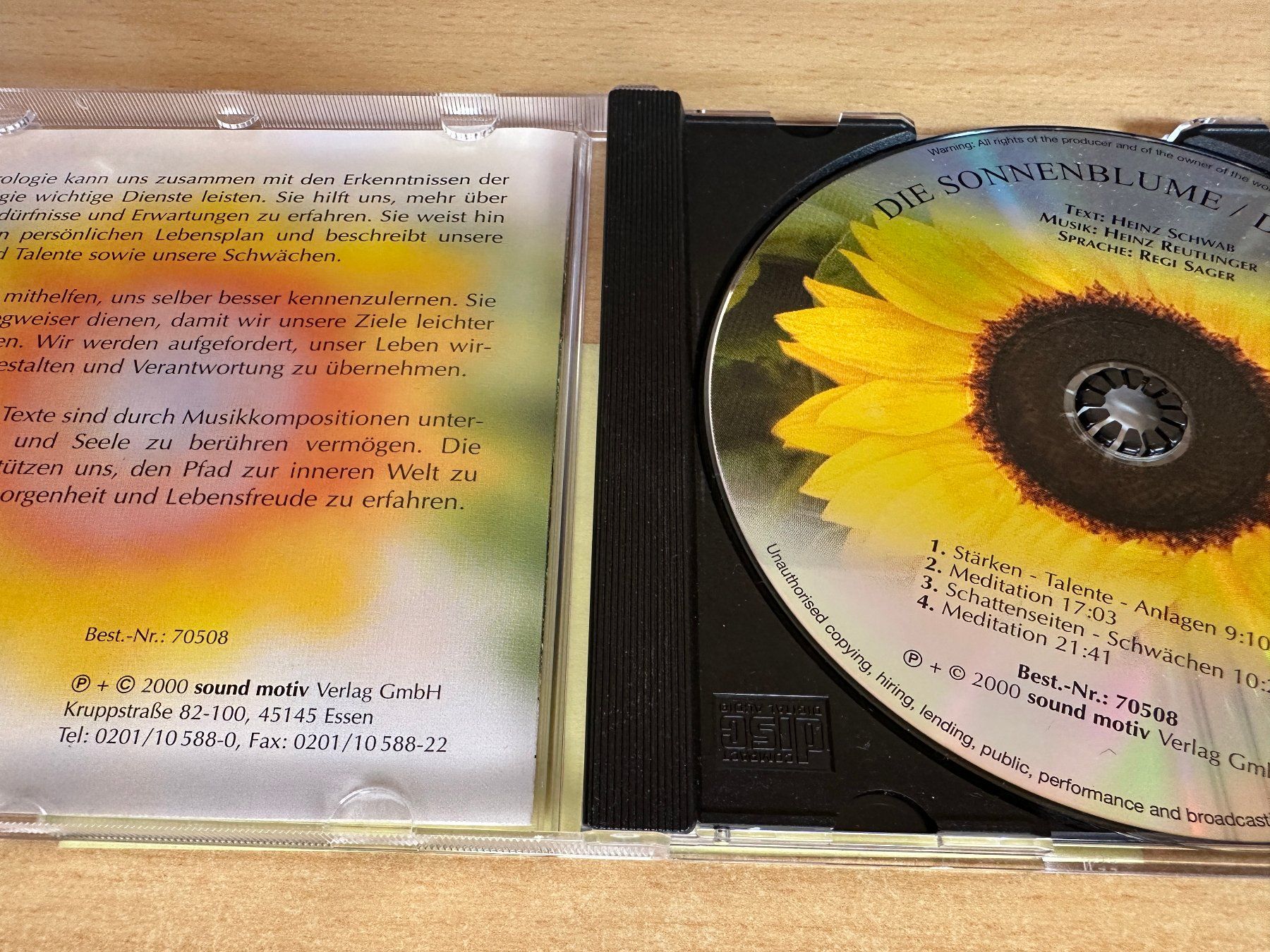 CD: E5 Der Löwe - die Sonnenblume – Usato da Rikon im Tösstal venduto da Alpenmutz 2