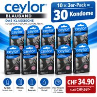 Ceylor Blauband Classic – 30 Kondome | 10 × 3er-Pack