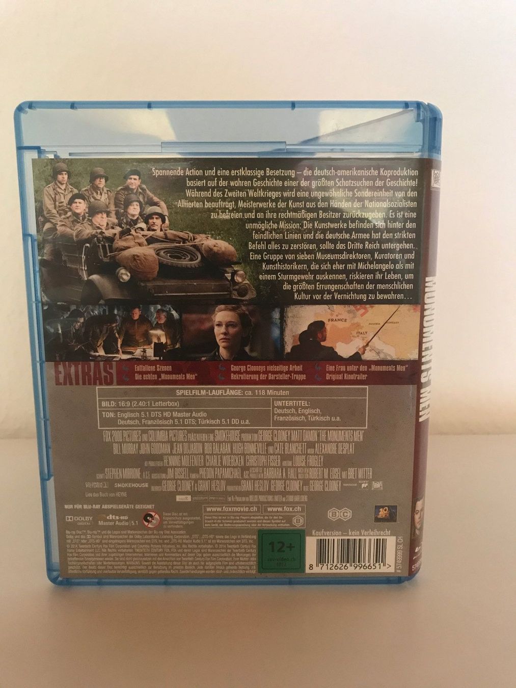 Tutti i DVDs: Monuments Men - Ungewöhnliche Helden - bluray – Nuovo (secondo la descrizione) da Liestal venduto da Adam-Grey 1