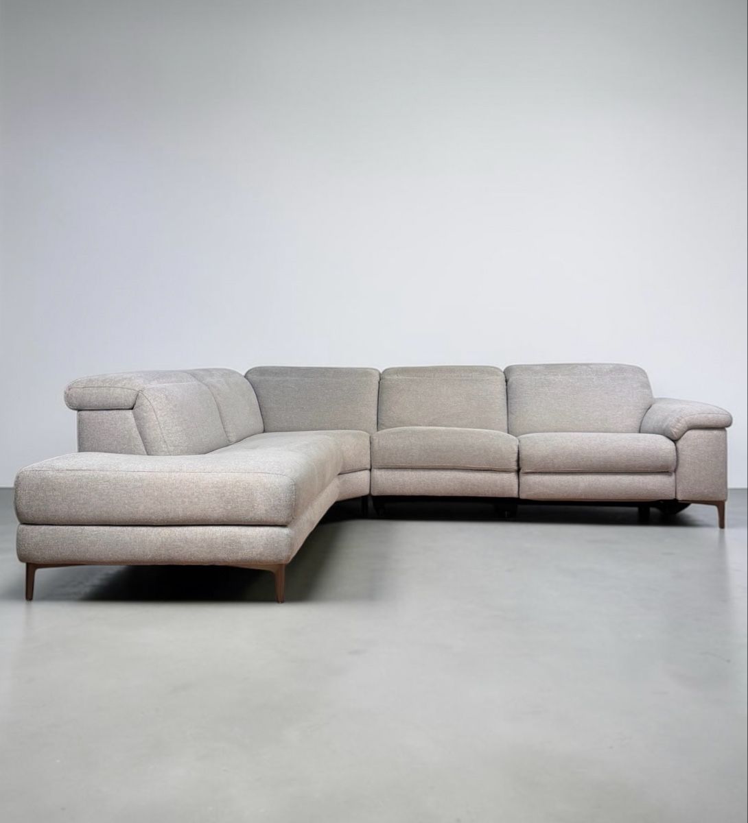 Sofas: Ecksofa aus hellgrauem Stoff mit elektrischer Relaxfunktion – Gebraucht aus Bachenbülach von Sofalab.swiss 6