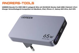 UGREEN Nexode Pro 65W USB-C Ladegerät – Kompakt, kraftvoll,