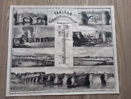 affiche pour tableau pont de Elbe