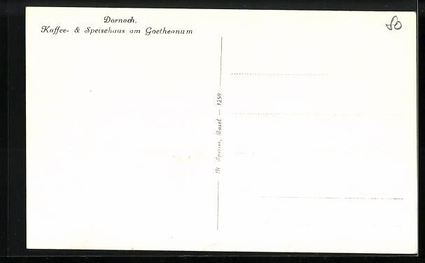 Ansichtskarten: Dornach, Kaffee- und Speisehaus am Goeth – Gebraucht aus Berlin von bartko-reher 1