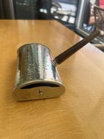 Vintage Teppichkehrer, Handstaubsauger, Metall, Holz 