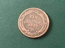 1 Kreuzer 1789 Vorderösterreich