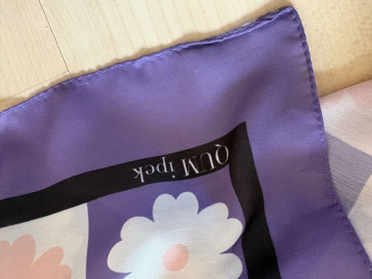 Foulards, Tücher & Schals: Halstuch QUM ipcek Blumenmuster Lila – Neu und originalverpackt aus Buchrain von Sisi83 3