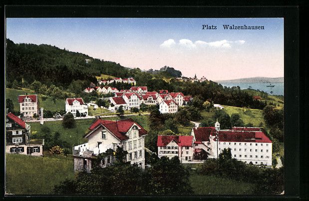 Cartoline postali: AK Walzenhausen, Teilansicht – Usato da Berlin venduto da bartko-reher