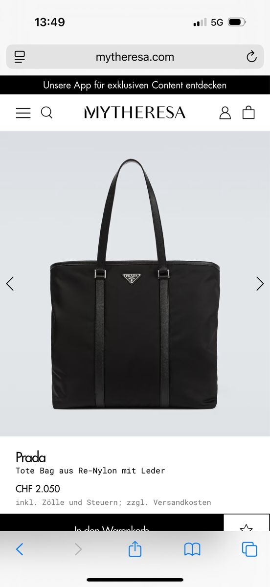 Prada Borse: Prada Shopper Tasche NP. 2050.- NEU – Nuovo (secondo la descrizione) da Ellighausen venduto da privateseller 9