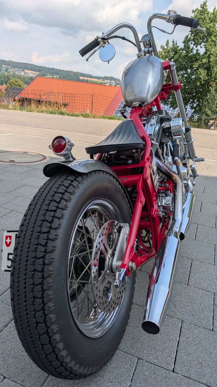 Harley-Davidson Chopper: Harley-Davidson FXST Softail Oldschool Longfork Chopper – Gebraucht aus Mauensee von Nd0