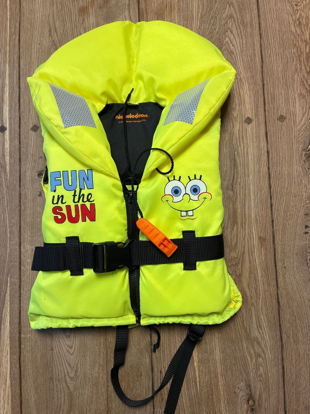 Gilets de sauvetage: Schwimmweste Spongebob Grösse M gelb mit Pfeife – D'occasion à Guntershausen par Gloominati