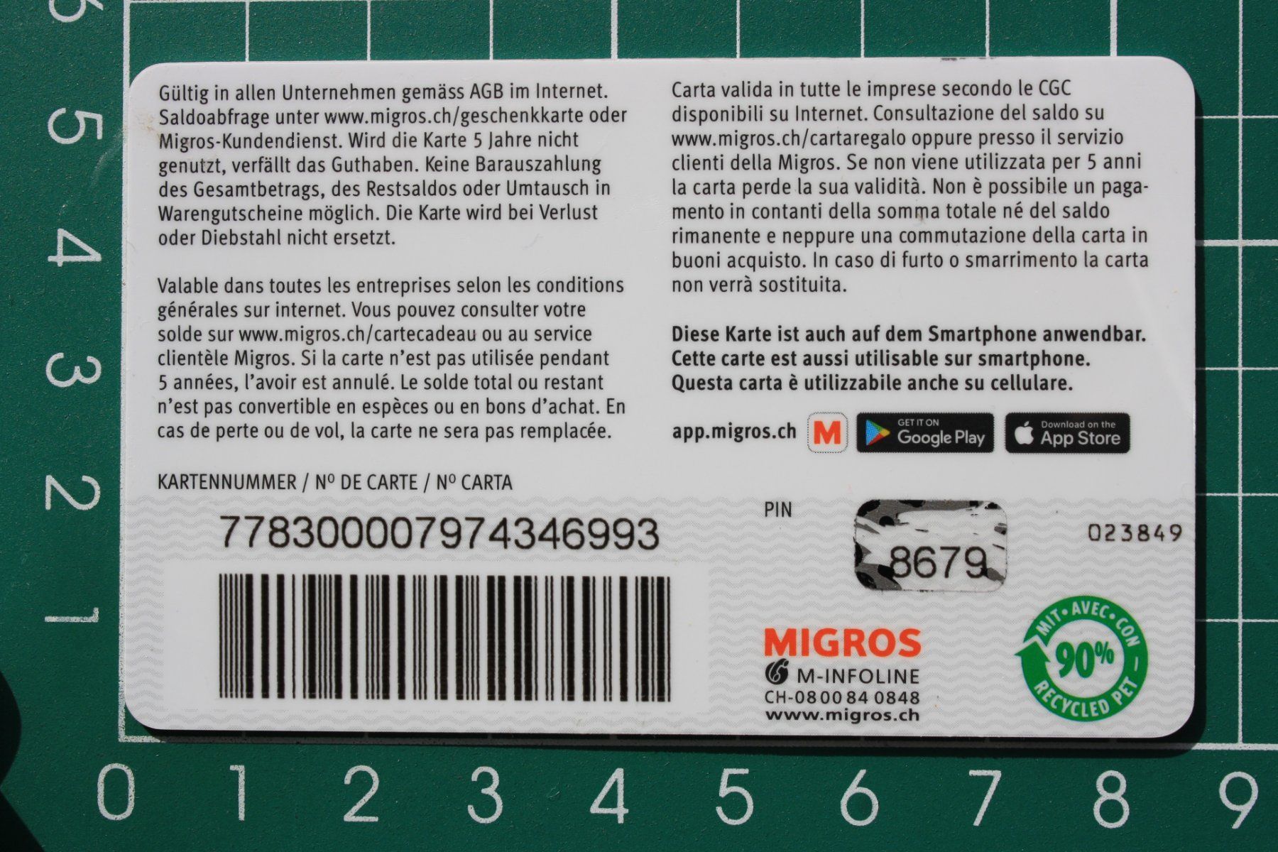 Cartoline: geschenkkarte – Usato da Laupen BE venduto da Gufi57 1