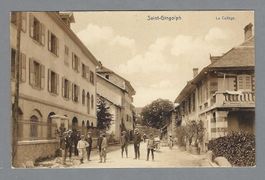 ST. GINGOLPH, 0 1909, PAS CIRCULÉE, RARE VUE ANIMÉE