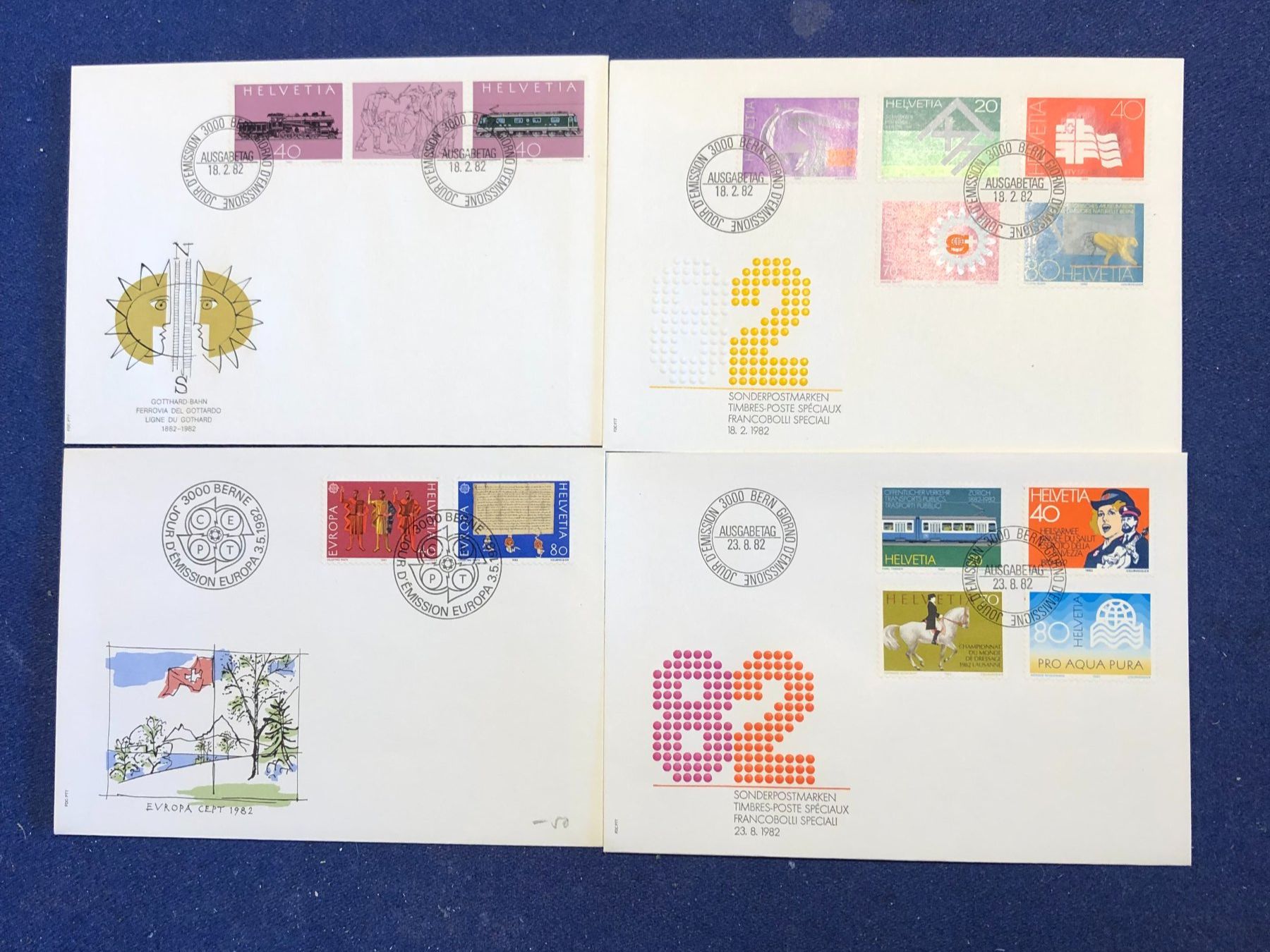 Tutti i francobolli: 13 fdc de 79 à 82 – Usato da Poliez-Le-Grand venduto da Japi0 2