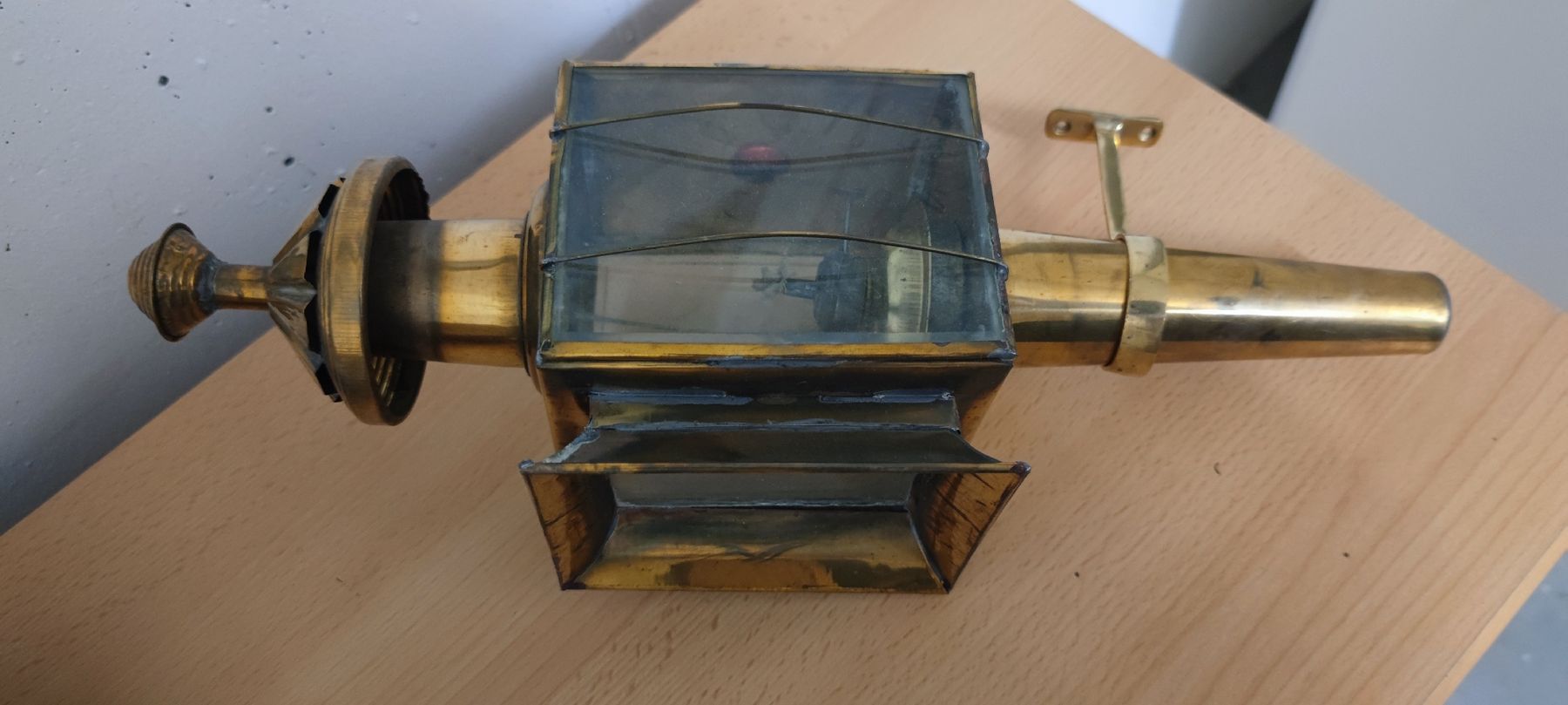 Lampade: Antike Kutschenlampe aus Messing – Usato da Stäfa venduto da Rampensau 4