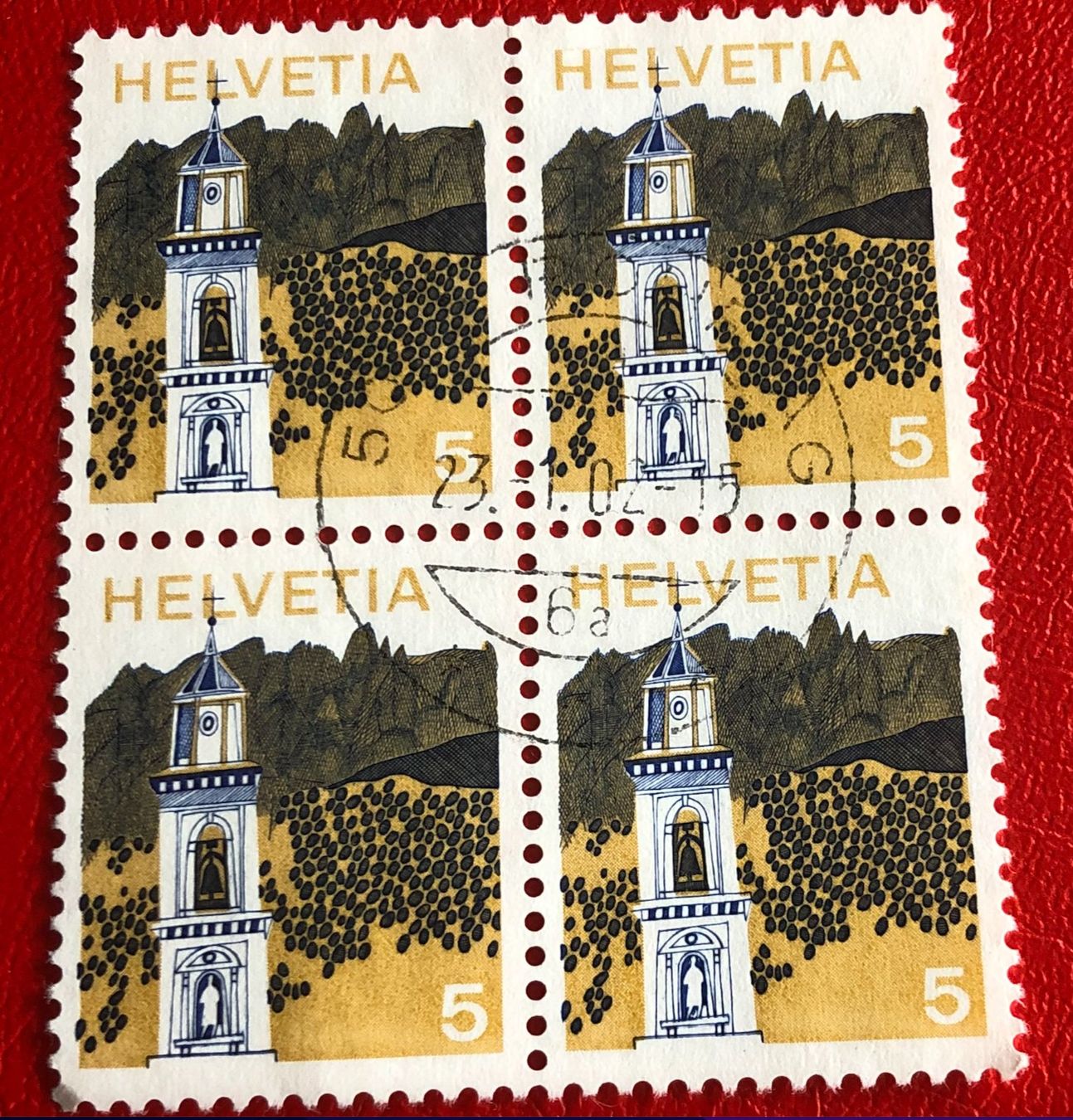 Tutti i francobolli: CH 4 er Block Stempel    – Usato da Aarau venduto da Billa007