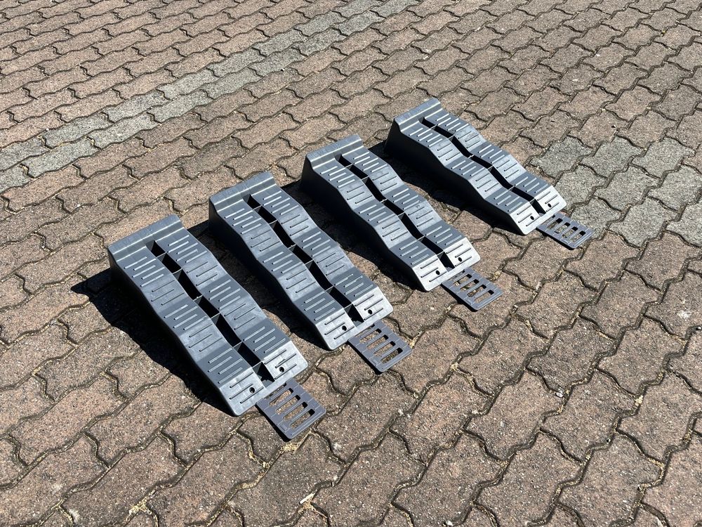 ELAYARD 2er Set Türschwellenrampen - Rutschfeste Auffahrrampen Für Auto & Motorrad