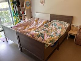IKEA SUNDVIK Extendable Bed Frame, White, 90x200cm, Excellen
