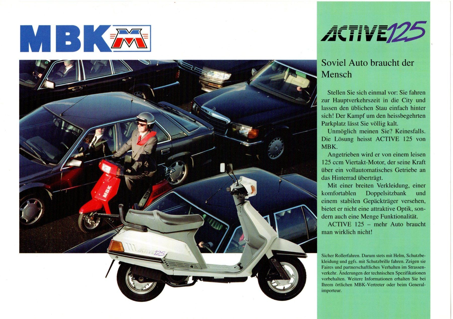 MBK Scooter: MBK Booster / Active 125 - Originalprospekt – Usato da Malans GR venduto da Chueche427 3