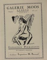 Reklame 1916, Galerie Moos, Genève, sign. Maurice  Barraud