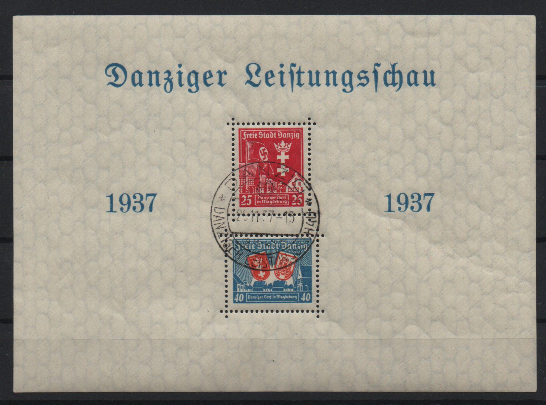 Alle Briefmarken: Danzig Block 3 /1937 o – Gebraucht aus Ebikon von bowito