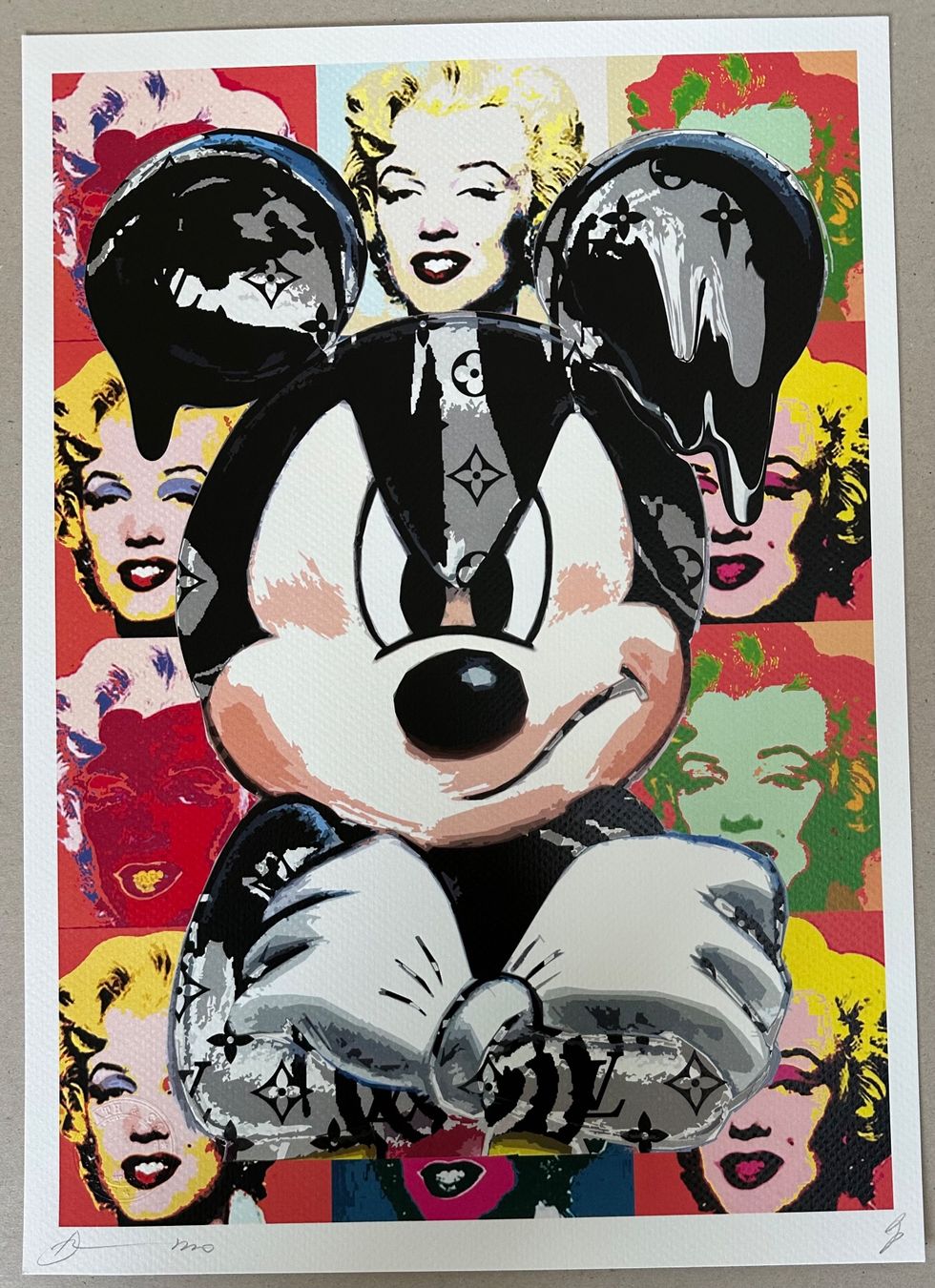Poster & Bilder: Death: Monroe Angry Mickey, signiert – Neu (gemäss Beschreibung) aus Meilen von Smgdesign
