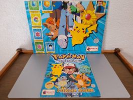 🌟 RARE ! Album Pokémon Vintage 1999 COMPLET +Poster central