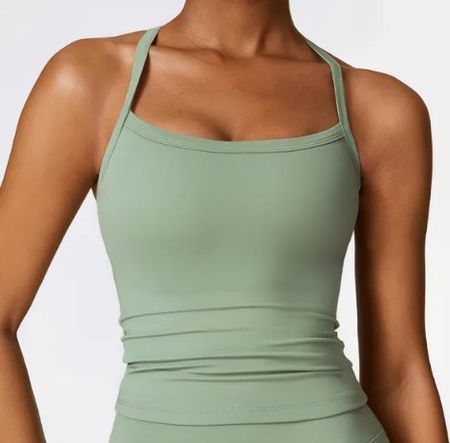 NEUES Sport Top olive mit integriertem BH Gr. XS/S - 224046