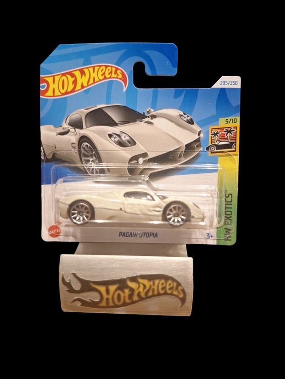 Hot Wheels Pagani Utopia – Superdeportivo 1:64 HW Exotics 5/10, Short Card, Fundición Realista – Colección Para Niños Y Adultos – Mattel 2024