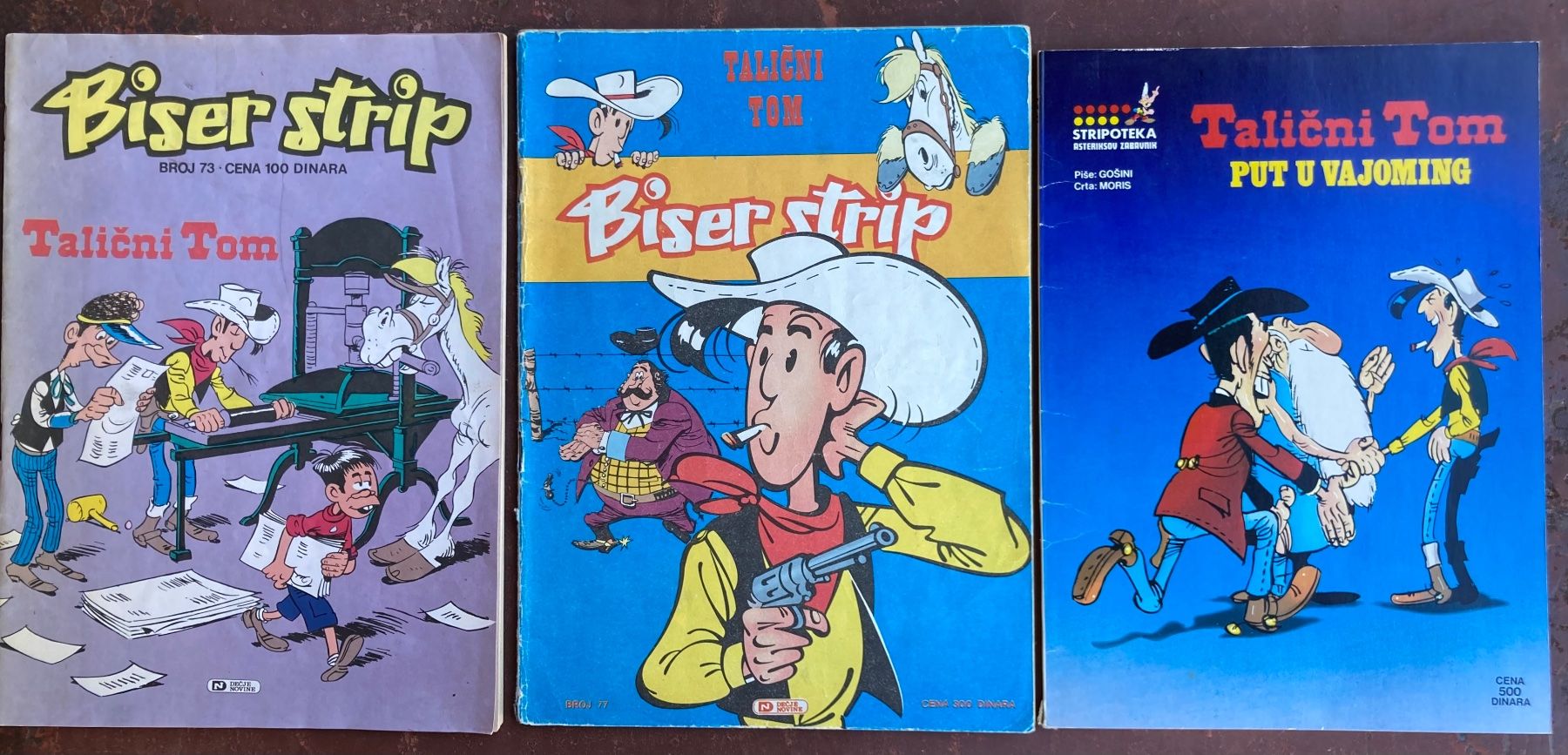 Fumetti: 3 Comic Hefte Lucky Luke Biser Strip serbisch – Usato da Riniken venduto da begeh-r-bar