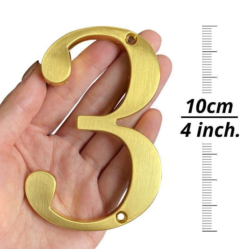 Schilder: 101mm Goldene Hausnummer (0-9) – Neu und originalverpackt aus Uerkheim von Kaufoption 2