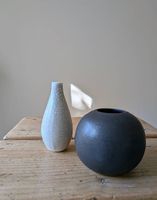 Zen Style Vasen offblack und offwhite minimalistisch