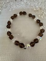 Armband Rauchquarz/ Tschechischer-Kristall