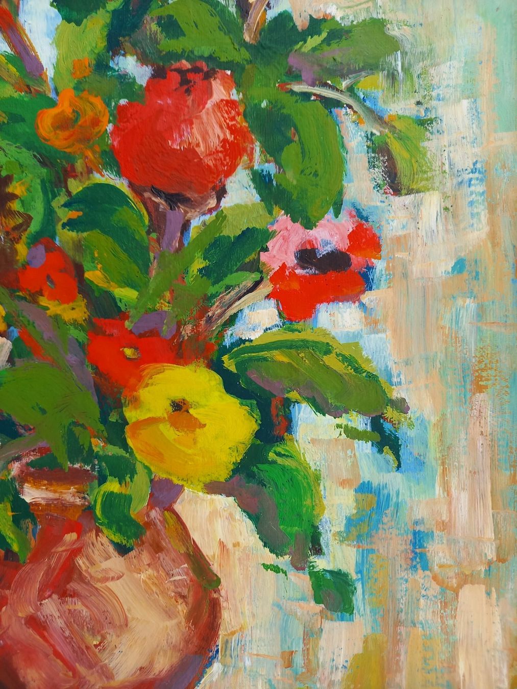 Dipinti: beau bouquet de fleurs signé ILIC. M. 85 – Usato da Lausanne venduto da leneko 4