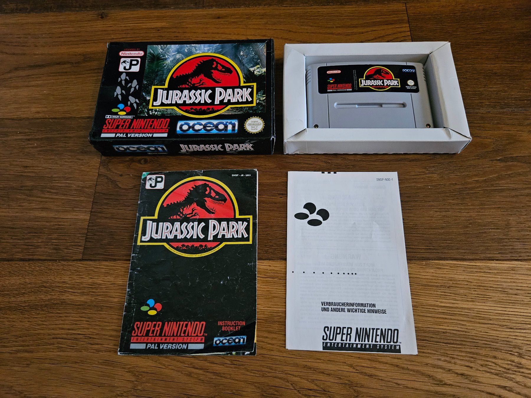 Nintendo Giochi: Jurassic Park SNES OVP – Nuovo e nell'imballaggio originale da Hindelbank venduto da GameBoy1981