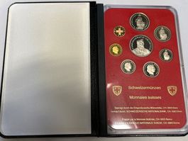 Schweizer Münzsatz 1982 PP mit Kartonhülle