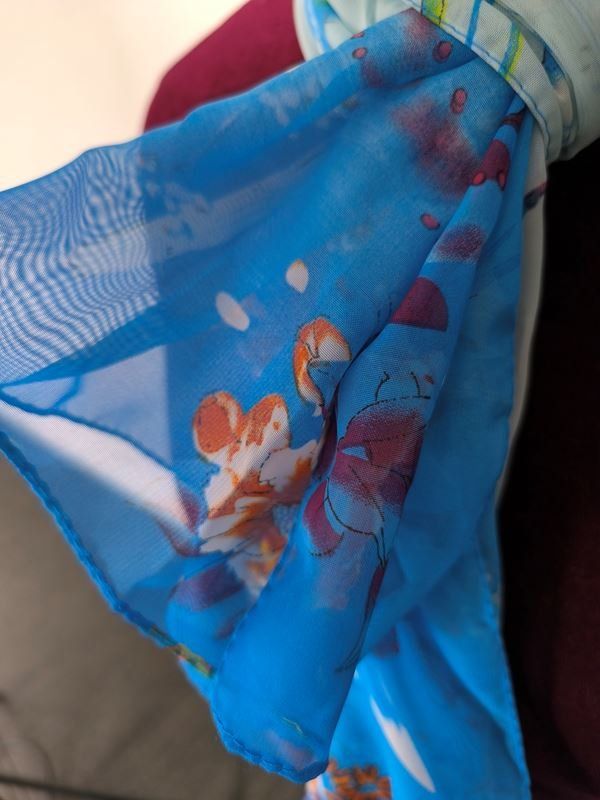 Foulards, Tücher & Schals: Schal bläulich – Gebraucht aus Rüti ZH von Restwert_Rueti_ZH 2
