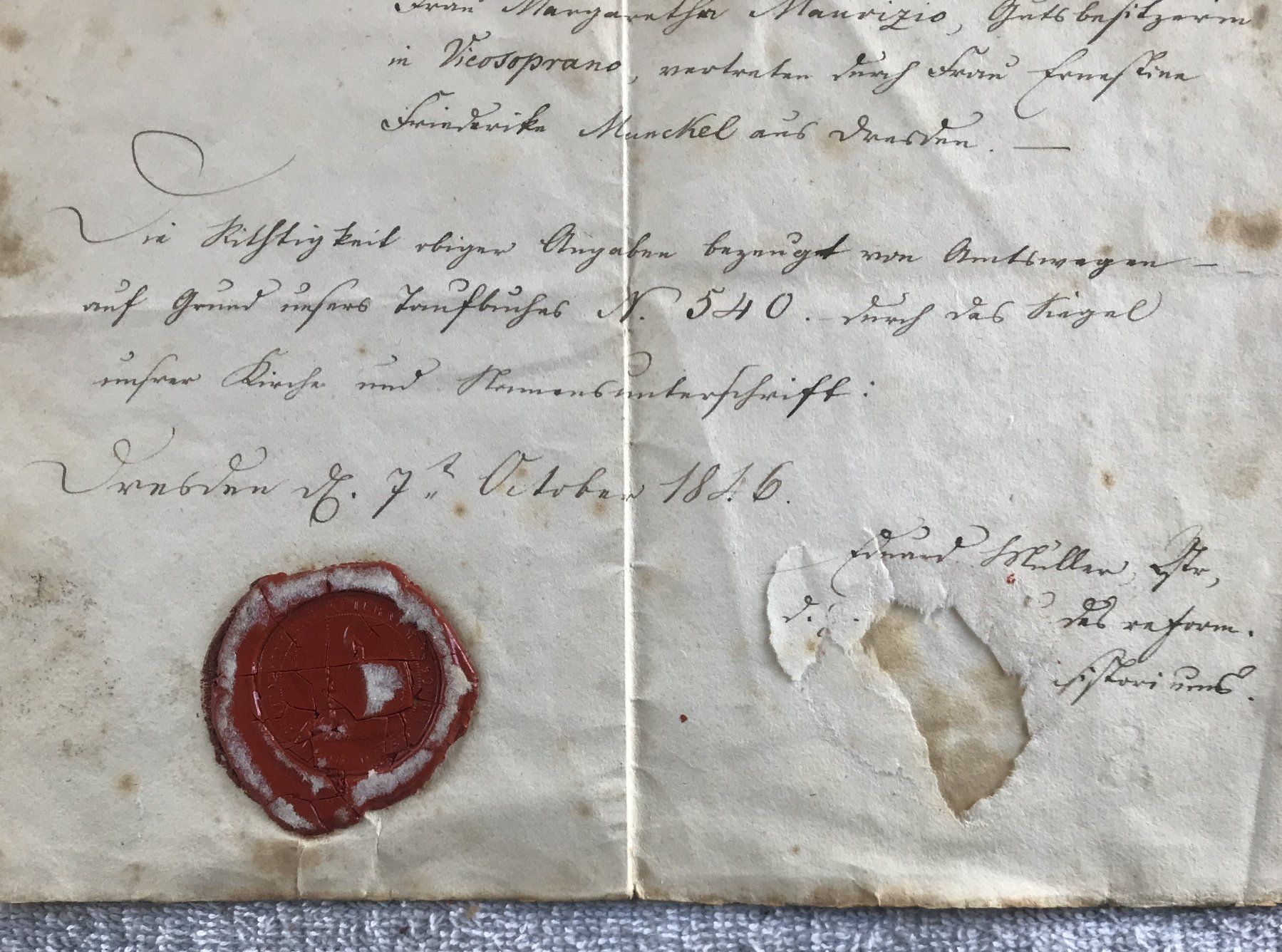 Documenti: DOKUMENT MIT SIEGEL 1846 – Usato da Ostermundigen venduto da Kari1937 6