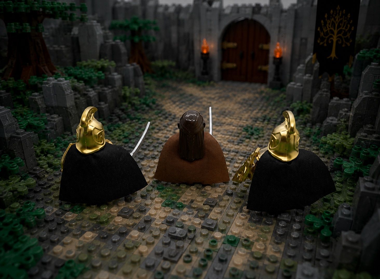 Kit di costruzioni: Herr der Ringe Custom Elrond & 2 Elben Krieger Minifiguren – Nuovo (secondo la descrizione) da St. Gallen venduto da Starlord77 3