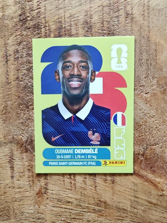 Panini Sticker FIFA WM 2026 FRA 15 Ousmane Dembélé (Neu (gemäss ...