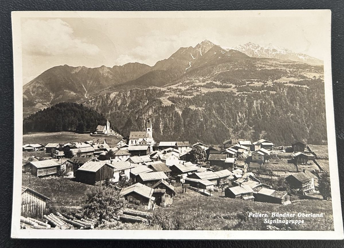Cartoline postali: Fellers Bündner Oberland  – Usato da Horw venduto da Tellbub