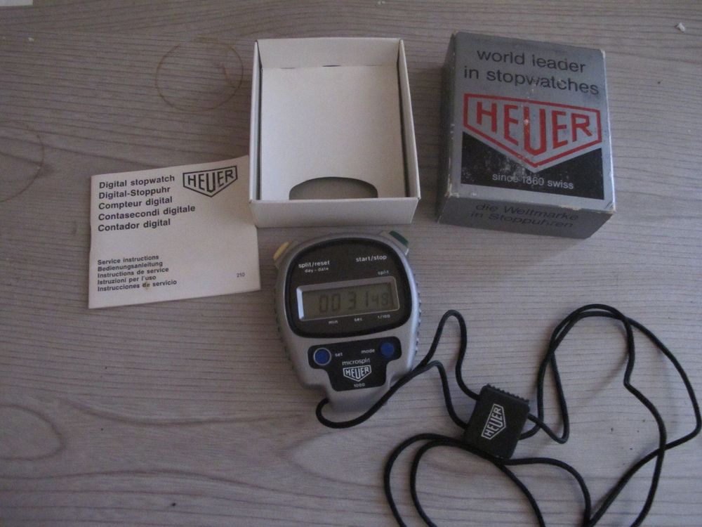 Heuer Microsplit 1000 Digital Stoppuhr (Gebraucht) in Altnau für CHF ...